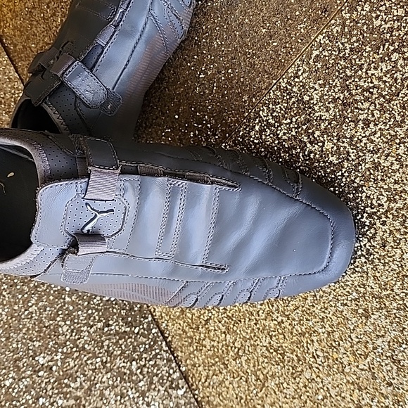 Puma Vedano V Sneakers Mens 11 Gray Leather Slip On Casual ,Pre-owned - Picture 3 of 13